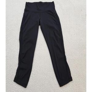 Lululemon Wunder Under Crop (Hi-Rise) Awaken Full-On Luxtreme 25" Black Size 8